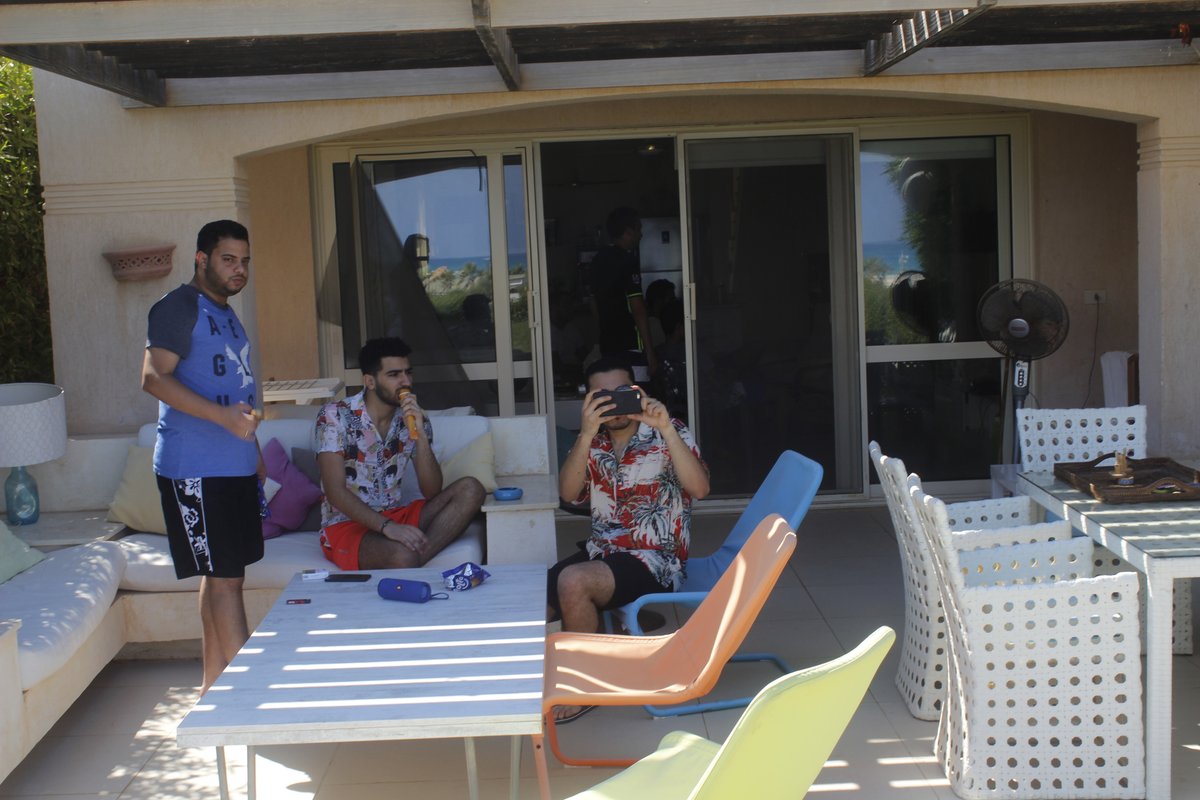 Team technical discussion at Cairo office