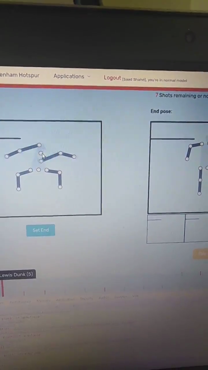 Ragdoll feature for goalkeeper reactions in freeze frames, requested by Liverpool